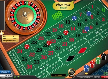 Roulette Table View